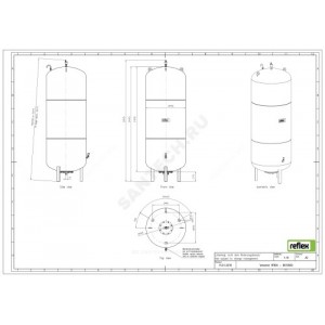 Ёмкость дополнительная VF 800 л 6 бар Reflex .