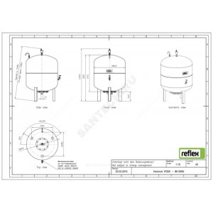 Ёмкость дополнительная VF 1000 л 6 бар Reflex 8610600