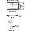 Умывальник мебельный Victoria-N Unik 80 Roca 32799C000