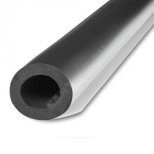 Трубка вспененный каучук ST 102/25 L=1м Тмакс=110°C черный с покрытием AL CLAD K-flex 25102214303CL