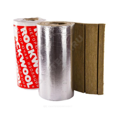 Рулон минеральная вата LAMELLA MAT L кашированный фольгой 50х1000-5 ROCKWOOL 6832