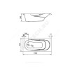 Ванна акриловая Касабланка М 170х70 без ножек Santek 1.WH50.1.531