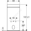 Модуль сантехнический для биде Monolith Geberit 131.030.SI.5