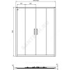 Дверь душевая CONNECT 2 Sliding door 1600х1950 мм Ideal Standard K9282V3 .