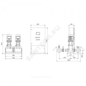 Установка пожаротушения Hydro MX-A 1/1 CR64-3-1 Grundfos 99788867