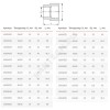 Муфта PP-R переходная серая внутр/наруж пайка Дн 110х63 VALFEX 10011063Г