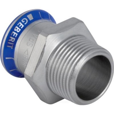 Муфта сталь нерж Дн 35х1 1/4" пресс/НР Mapress Geberit 31709