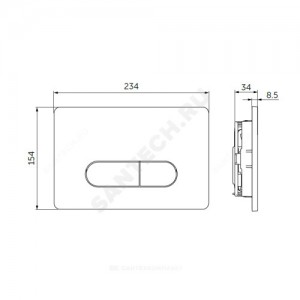 Кнопка для инсталляции OLEAS M1 хром Ideal Standard R0115AA .