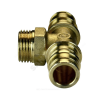 Тройник для PE-X латунь Дн 16х1/2"х16 НР GX153 Giacomini GX153Y033