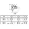 Клапан запорный для радиатора R14TG Ду 20 Ру16 ВР угловой Giacomini R14X034