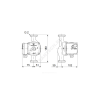 Насос циркуляционный с мокрым ротором UPS 25-120 PN10 1х230В/50 Гц Grundfos 52588336