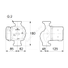 Насос циркуляционный с мокрым ротором UPS 25-120 PN10 1х230В/50 Гц Grundfos 52588336