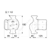 Насос циркуляционный с мокрым ротором UPS 25-120 PN10 1х230В/50 Гц Grundfos 52588336