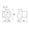 Насос циркуляционный с мокрым ротором UPS 25-120 PN10 1х230В/50 Гц Grundfos 52588336