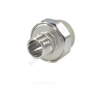 Муфта PP-R комбинированная разъемная серая НР Дн 63х2" VALFEX 10156050Г