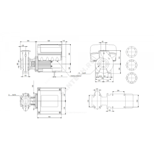 Насос консольно-моноблочный NBE80-315/280 A-F2-A-BAQE PN16 3х380-480В/50 Гц Grundfos 95108691