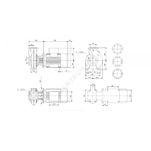 Насос консольно-моноблочный NB100-160/160-154 A-F2-A-BAQE PN16 3х380-420/660-725В/50Гц Grundfos 98896931