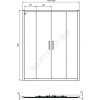 Дверь душевая CONNECT 2 Sliding door 1300х1950 мм Ideal Standard K968501