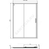 Дверь душевая CONNECT 2 Sliding door 1600х1950 мм Ideal Standard K968801