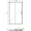 Дверь душевая CONNECT 2 Sliding door 1200х1950 мм Ideal Standard K968401