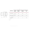 Соединитель латунь американка Ду 15 (1/2") прямой ВР/НР VALFEX VF.340.L.012