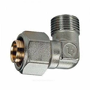 Угольник МП латунь обжим Дн 16х1/2"х90гр НР R562AM Giacomini R562MX048