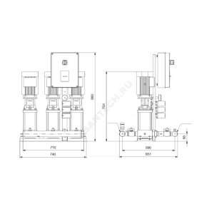 Установка повышения давления Hydro Multi-S 3 CR3-12 1x230 Grundfos 95922937