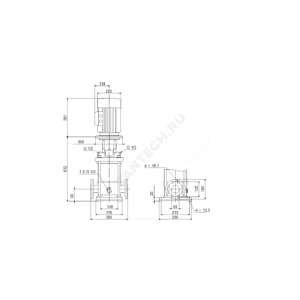 Насос многоступенчатый вертикальный CR15-06 A-F-A-E-HQQE PN16 3х380-415В/50 Гц Grundfos 96501897