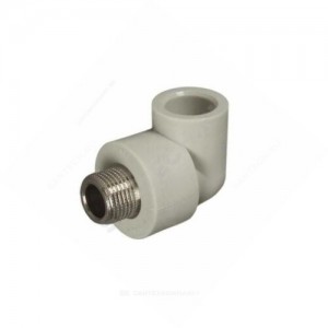 Угольник PP-R комбинированный серый НР Дн 20х1/2" RTP (РосТурПласт) 11049