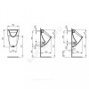 Писсуар настенный EUROVIT Ideal Standard K553801 .