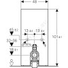 Модуль сантехнический для напольного унитаза Monolith Geberit 131.001.JL.5