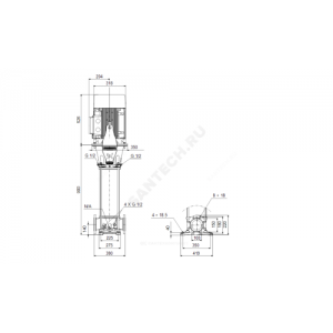Насос многоступенчатый вертикальный CR 95-3-2 A-F-A-V-HQQV PN16 3х380-415/660-690В/50 Гц Grundfos 99141750
