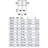 Муфта сталь нерж Дн 42 пресс Mapress Geberit 32007