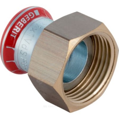 Муфта сталь углеродистая Дн 35х1 1/2" G пресс/нак/гайка Mapress Geberit 25036