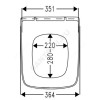 Сиденье для унитаза Dama Senso дюропласт Soft close Roca ZRU9302820