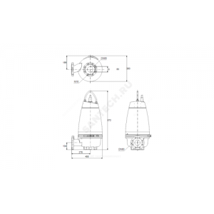 Насос канализационный SEV.80.80.40.A.4.51D Sensor Grundfos 96177663