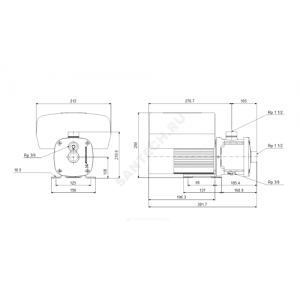 Насос многоступенчатый горизонтальный CME-I 10-1 AQQE 1х200-240В/50 Гц Grundfos 98394930