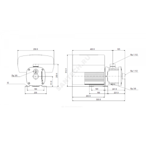 Насос многоступенчатый горизонтальный CME-I 10-3 AQQE 3х380-500В/50 Гц Grundfos 99077759