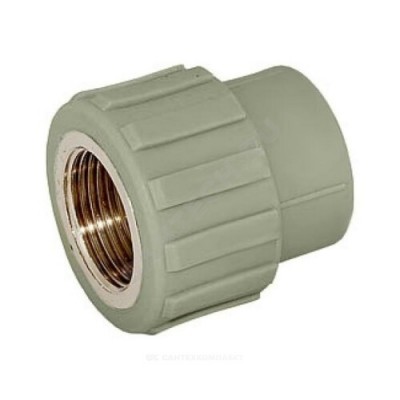 Муфта PP-R комбинированная серая ВР Дн 32х3/4" RTP (РосТурПласт) 10938