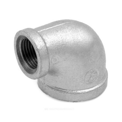 Угольник переходной чугун оц Ду 25х20 (1"х3/4") ВР/ВР Fittex PLUS