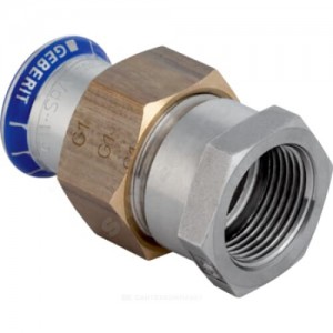 Муфта разъемная сталь нерж Дн 42х1 1/2" пресс/ВР Mapress Geberit 35308