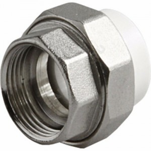 Муфта PP-R комбинированная разъемная серая ВР Дн 32х1 1/4" VALFEX 10155132Г