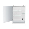 Шкаф зеркальный The Gap 60 белый глянец с подсветкой Roca ZRU9302885