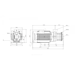 Насос многоступенчатый горизонтальный CM-A 15-2 AQQV PN10 1x220-240В/50 Гц Grundfos 97516627