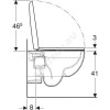 Унитаз подвесной Renova T54 Rimfree микролифт Geberit 500.800.00.1