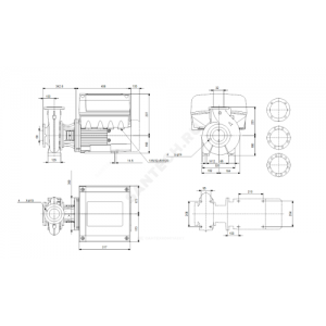 Насос консольно-моноблочный NBE32-250/244 A-F2-A-BAQE PN16 3х380-500В/50 Гц Grundfos 99100309