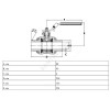 Кран шаровой сталь X3444B Ду 100 Ру25 п/привар Danfoss 149B6062B