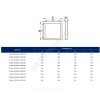 Люк под плитку съёмный алюминий 300х400 CERAMO Эра D3040
