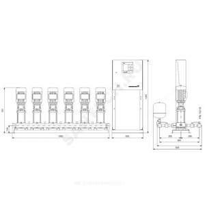 Установка повышения давления Hydro MPC-S 6 CR3-5 Grundfos 95044686