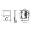 Регулятор настенный программируемый белый Siemens LCD RDG 160T
